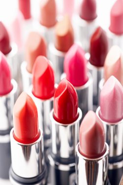 assortment of lipsticks
